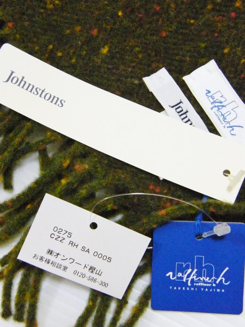 新品 Johnstons ジョンストンズ マフラー raffiner h