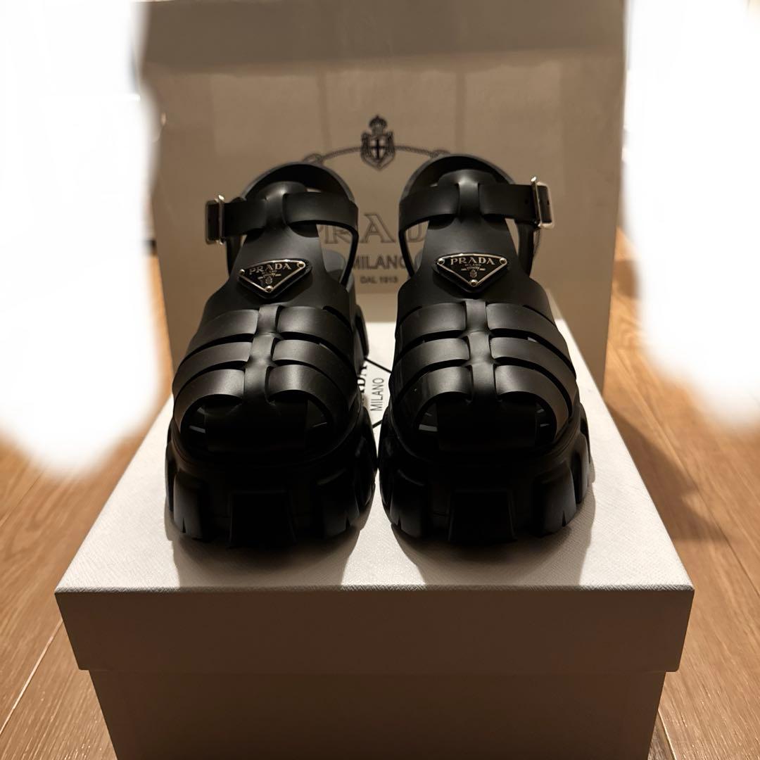PRADA モノリス サンダル 　国内正規品 サイズ6 25cm