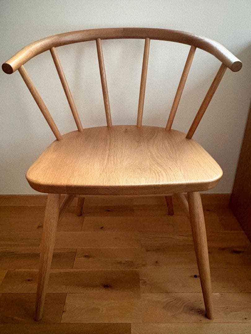 無印　オーク材アームチェア