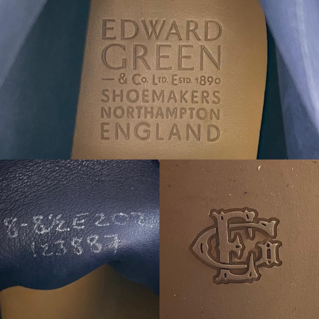 現行・美品　エドワードグリーン 　シャンクリン　スエード　チャッカブーツ　紺色