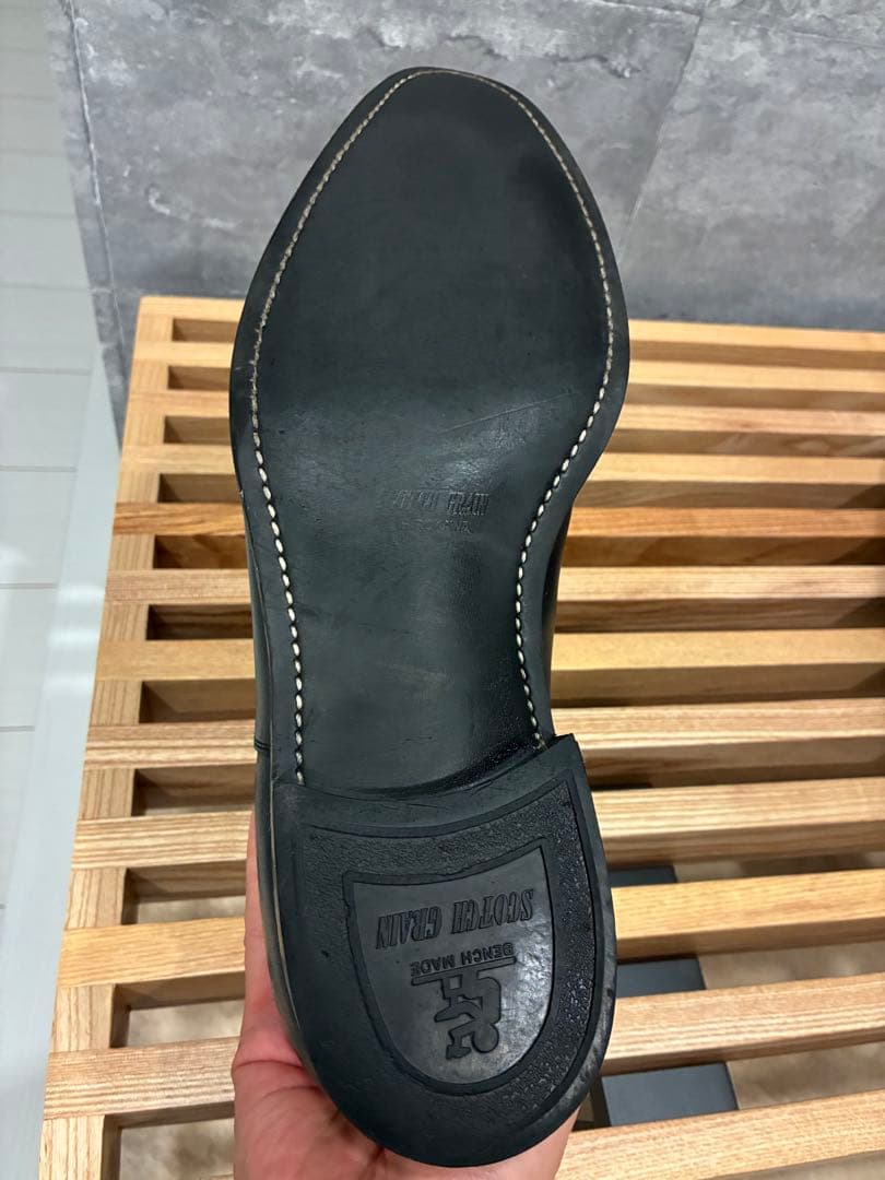 （良品）スコッチグレイン ストレートチップ NL4116 黒 27cm