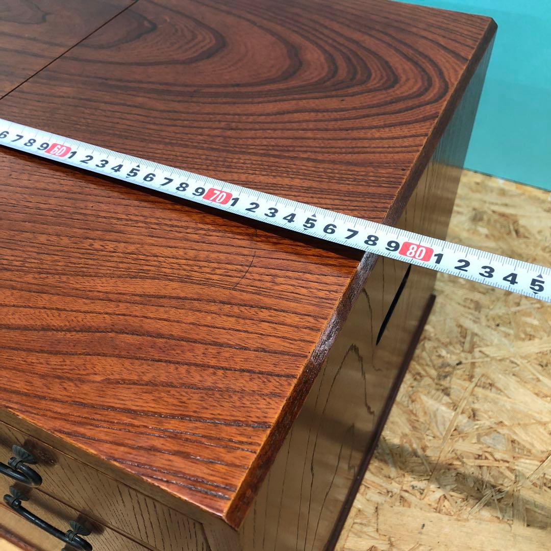 F1130 昭和レトロ 文机 木製 アンティーク 折りたたみ 小引き出し