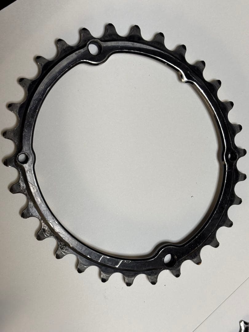 アブソリュートブラック46/30 楕円リング　アウターリング✖️2