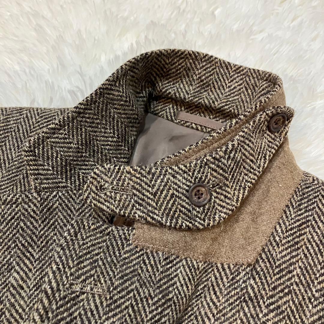 【極美品】Avon House ヘリンボーン ツイードジャケット ブラウン