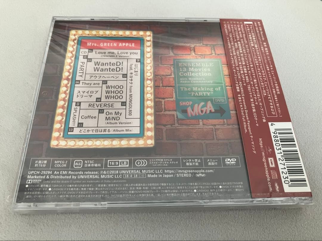 ✨早い者勝ち,未開封✨Mrs.GREEN APPLE ENSEMBLE 初回限定