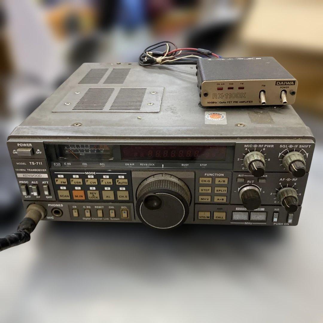 O KENWOOD 無線機　アドニスマイク　Daiwa受信機アンプ　セット