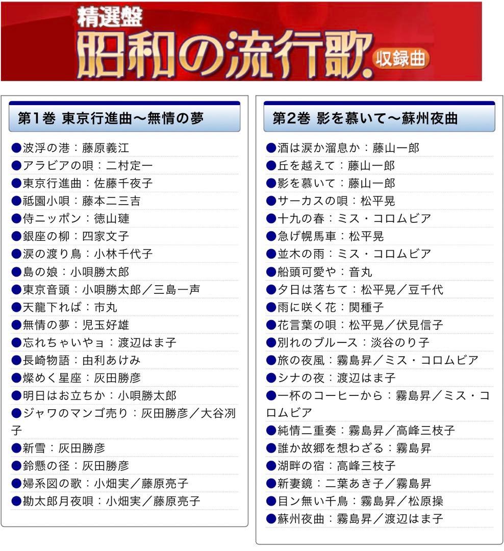 ユーキャン「精選盤昭和の流行歌」CD20枚組セット　歌詞集・解説書付き　未開封品