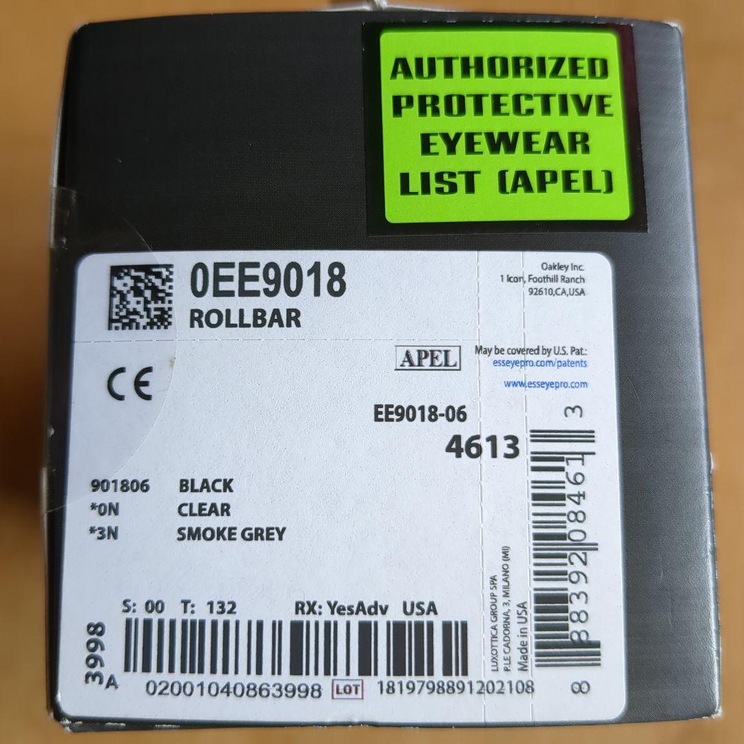 【新品】ESS ROLLBAR ゴーグル ブラックフレーム　EE9018-06