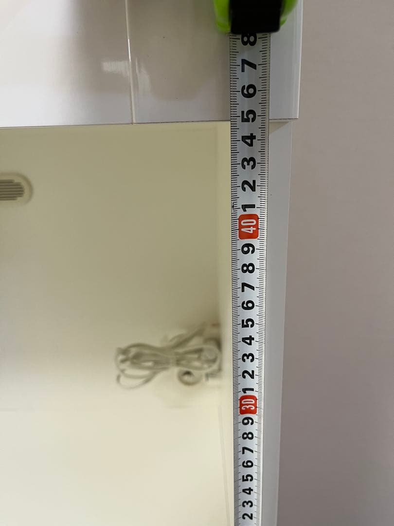 ホワイト 食器棚 ガラス扉付き