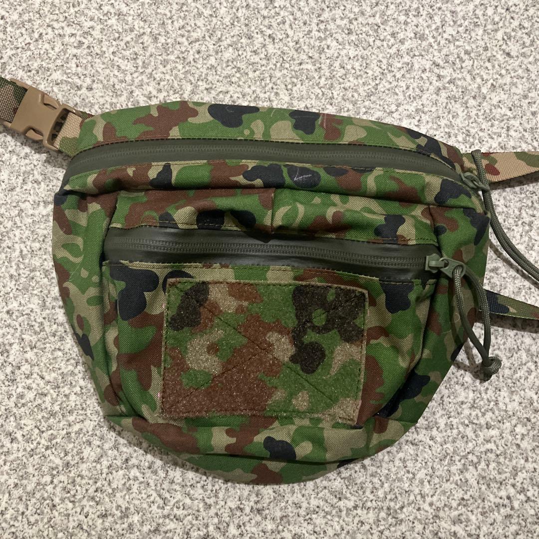 自衛隊 ウエストポーチ LEM 生地 陸自 ③