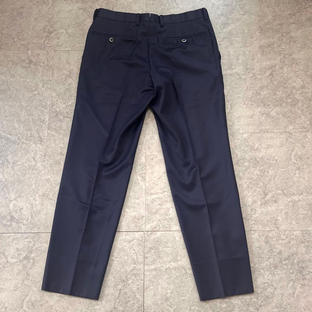 ナノユニバース スリーピース セットアップ シルク 光沢感 ネイビー　46