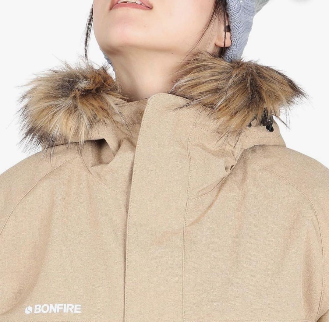 Bonfire ベージュ フード付きジャケット 女性用