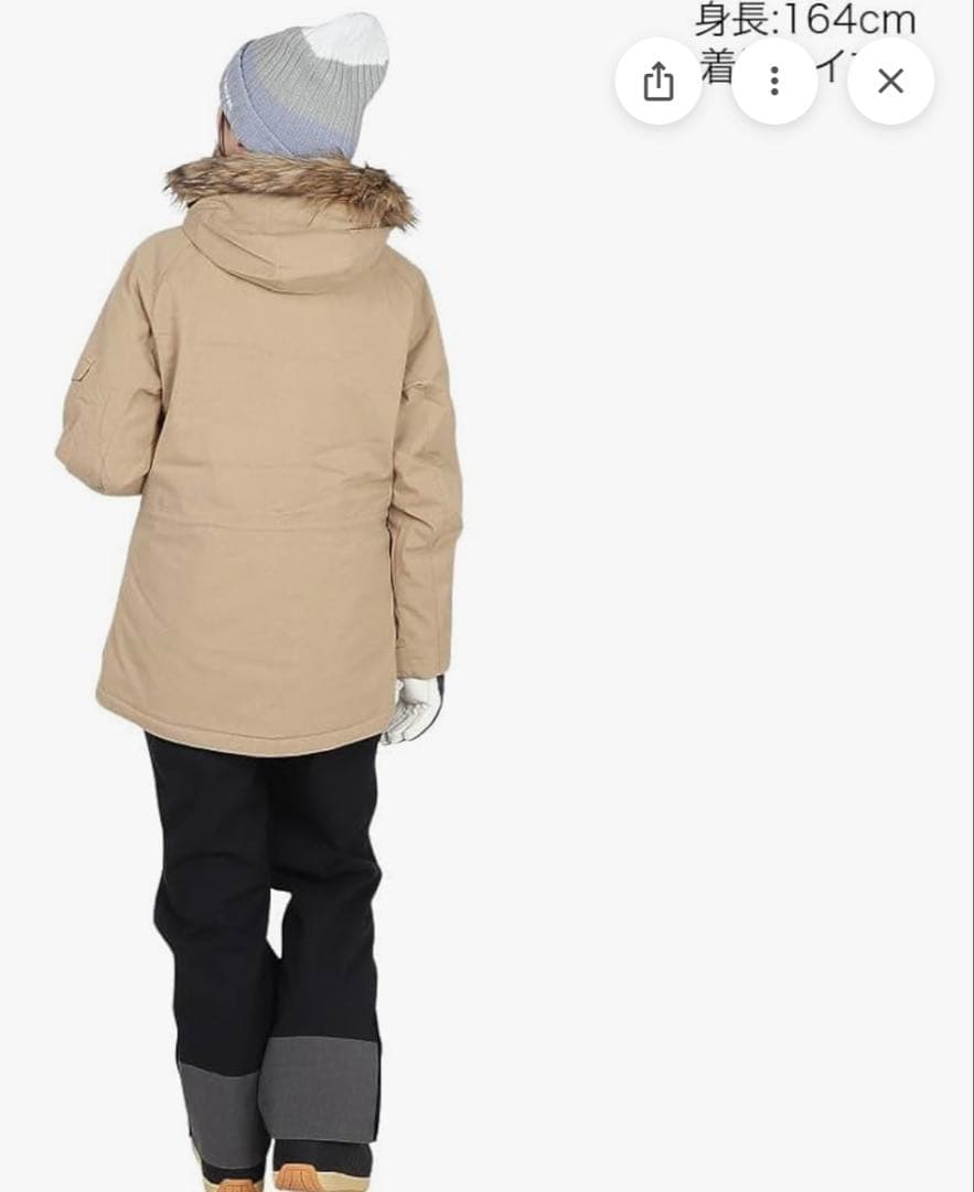 Bonfire ベージュ フード付きジャケット 女性用