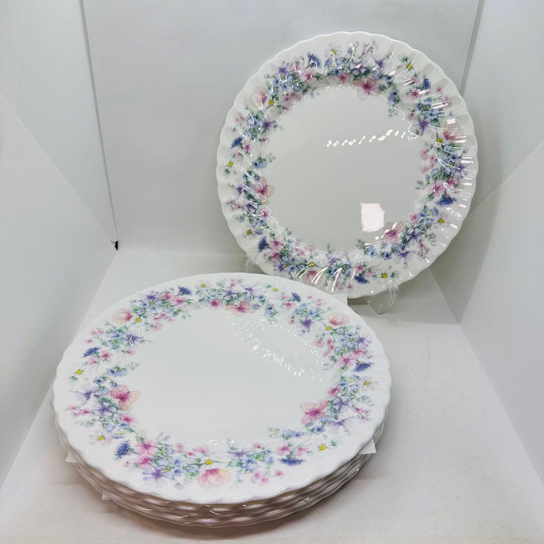 ウェッジウッド ANGELA ディナープレート 27.5㎝ 6枚セット 黒壺