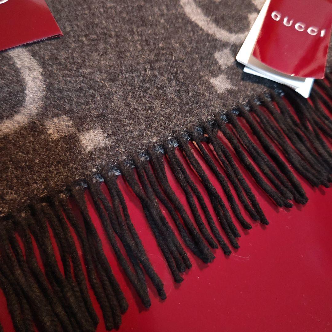 ❤新品箱袋付き❤定価約15万❤GUCCI マフラー ショール　カシミア100％黒