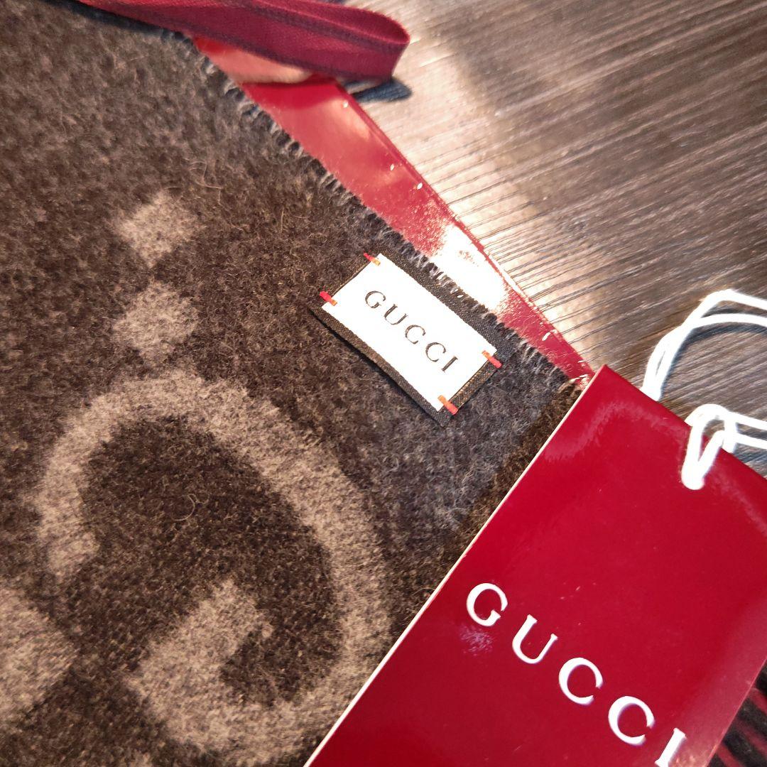 ❤新品箱袋付き❤定価約15万❤GUCCI マフラー ショール　カシミア100％黒