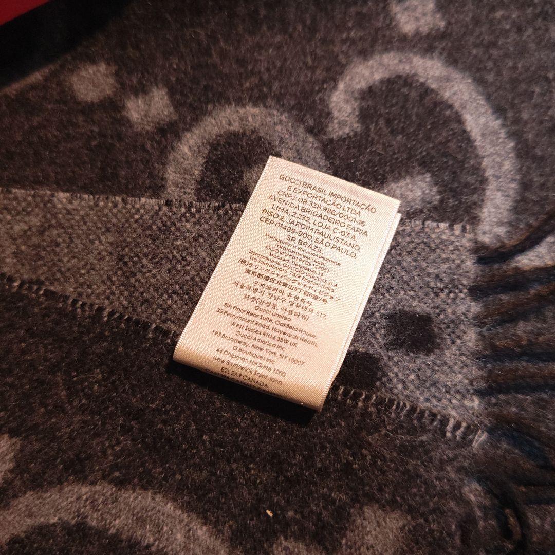 ❤新品箱袋付き❤定価約15万❤GUCCI マフラー ショール　カシミア100％黒