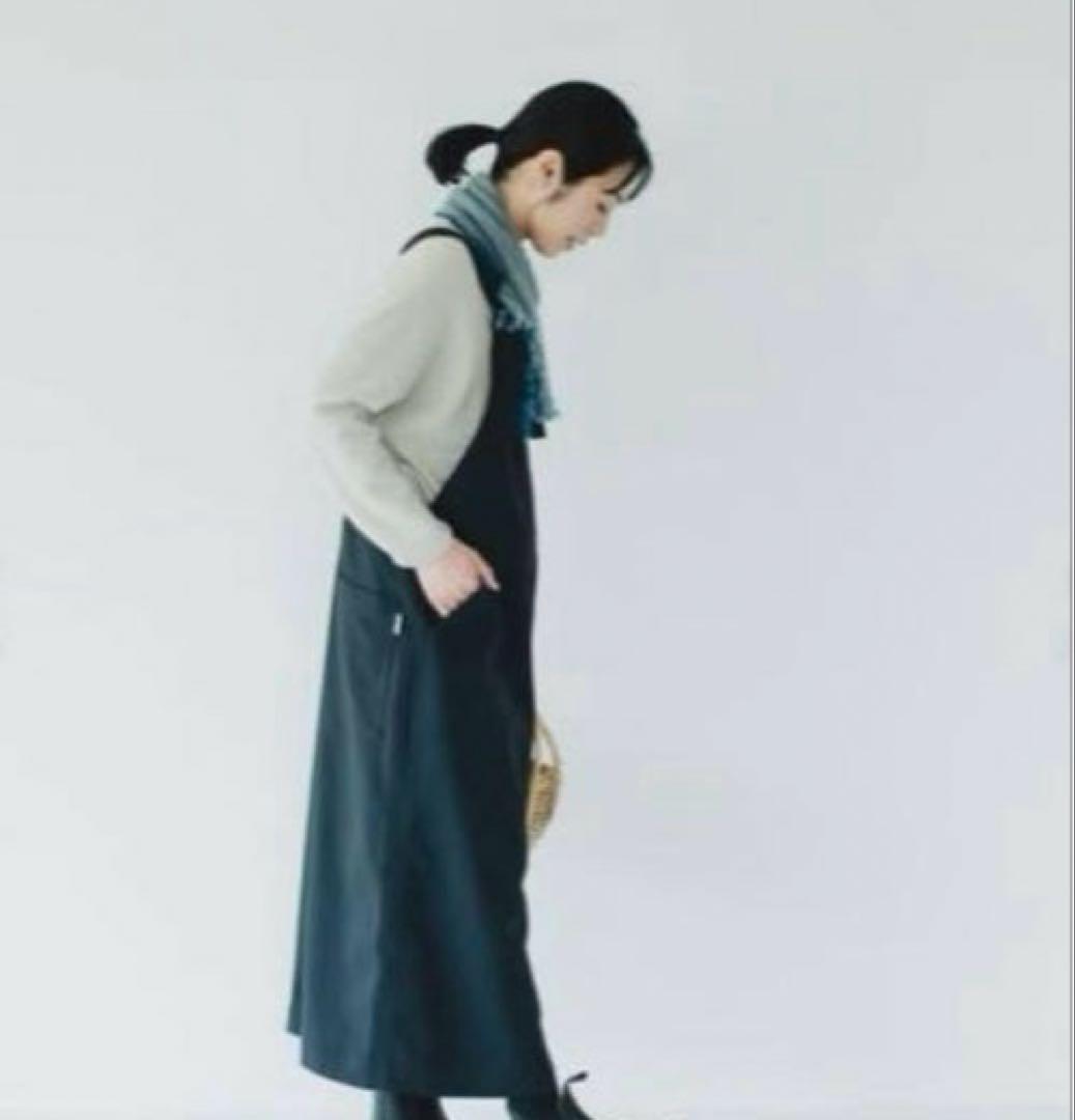 LE GLAZIK サロペット スカート ダークネイビー　北欧、暮らしの道具店