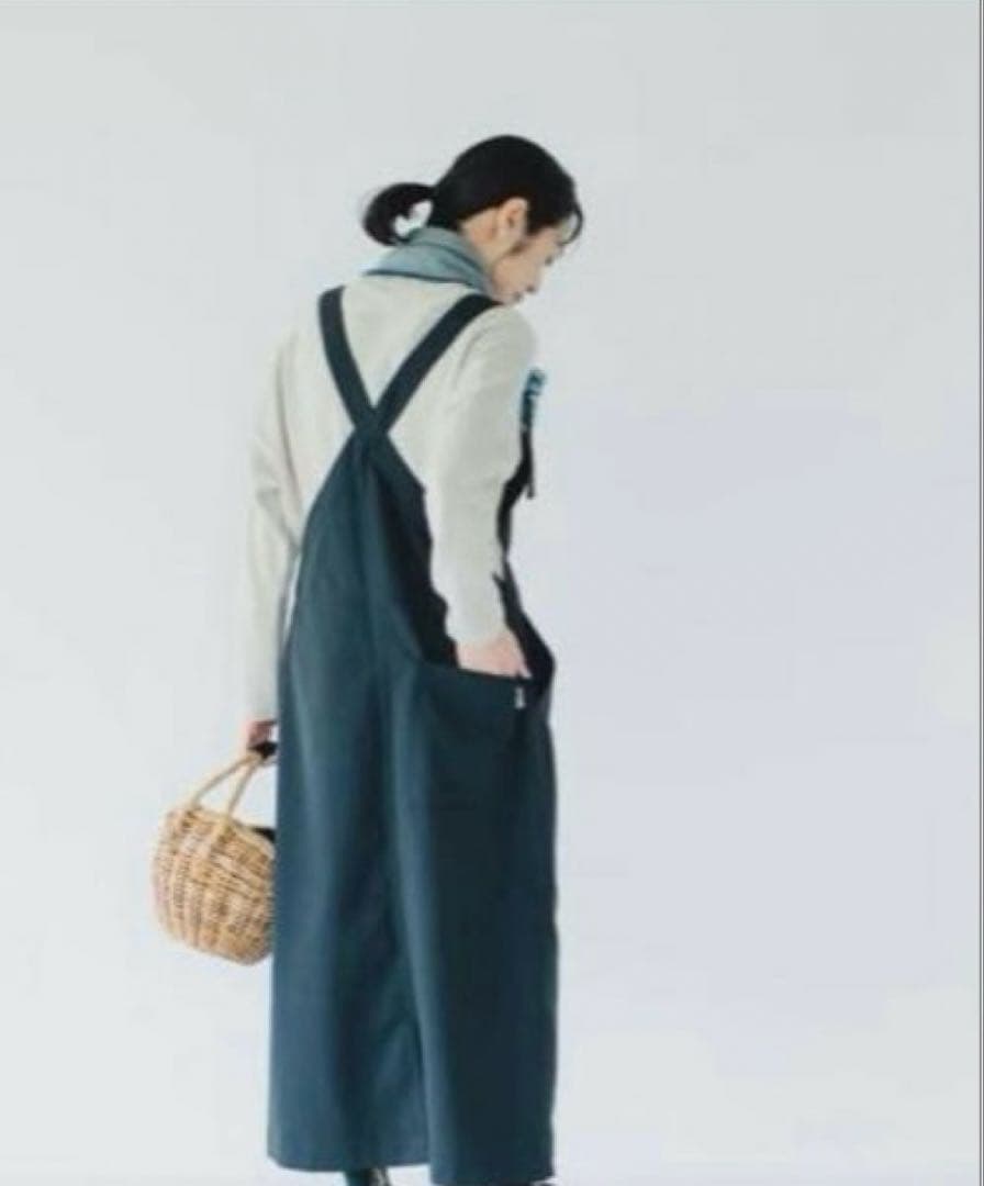 LE GLAZIK サロペット スカート ダークネイビー　北欧、暮らしの道具店