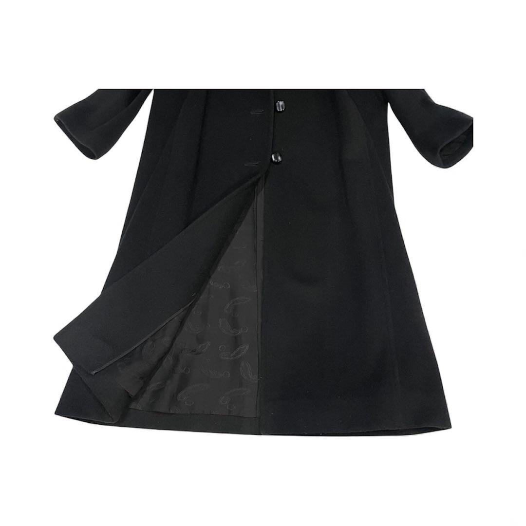 最高級　希少　ドーメル　カシミヤ100% ファー　ロングコート　シルク　11号