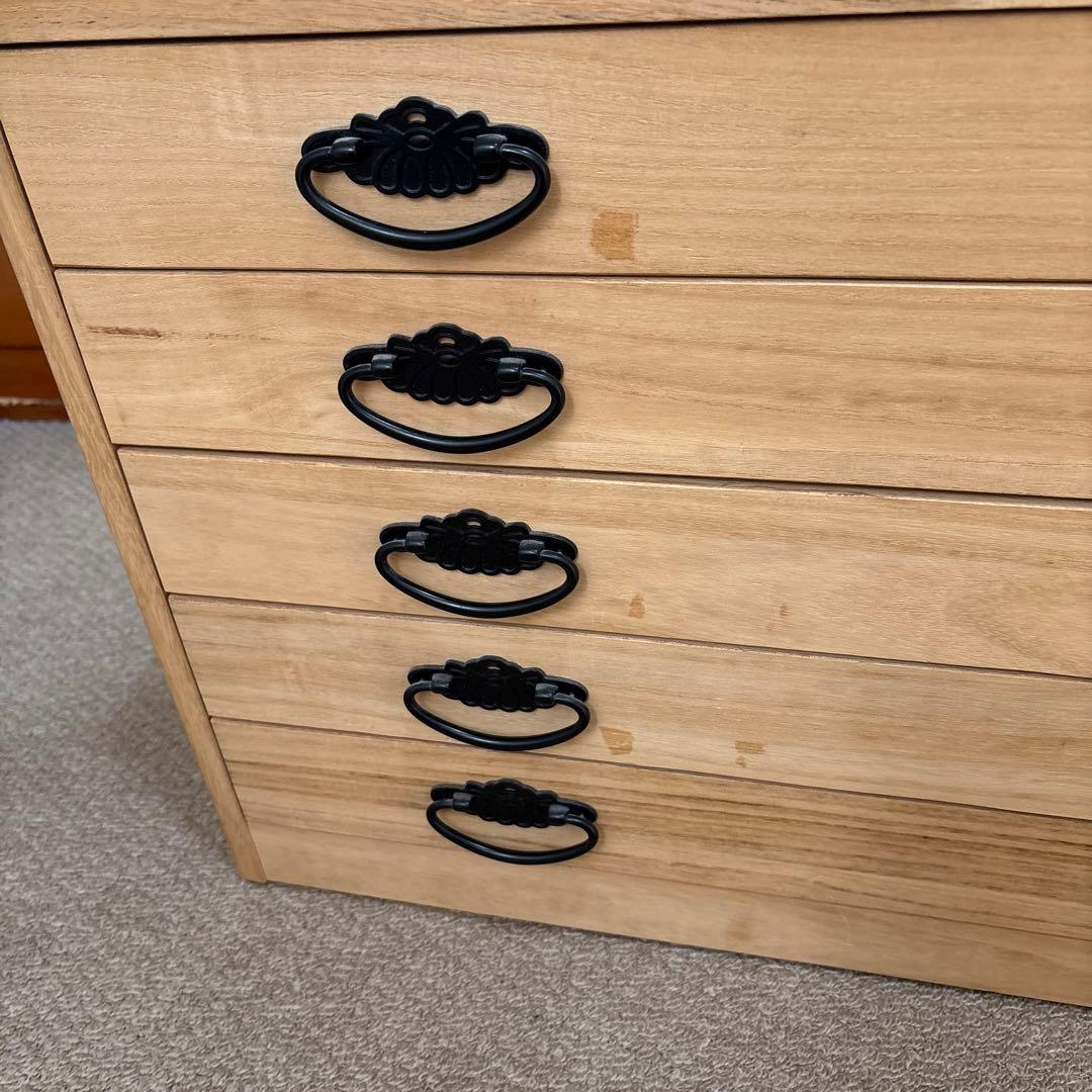 5段桐ダンス　桐箪笥　着物タンス