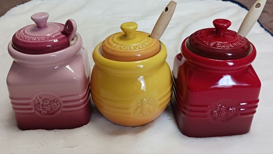 レア♡LE CREUSET ジャムジャー3個セット