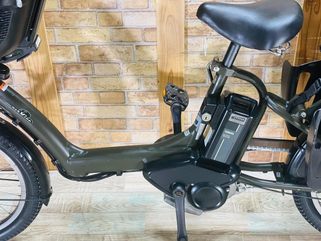 週末限定 ヤマハ グリーン系 大容量 子供乗せ電動アシスト自転車 ZH2785