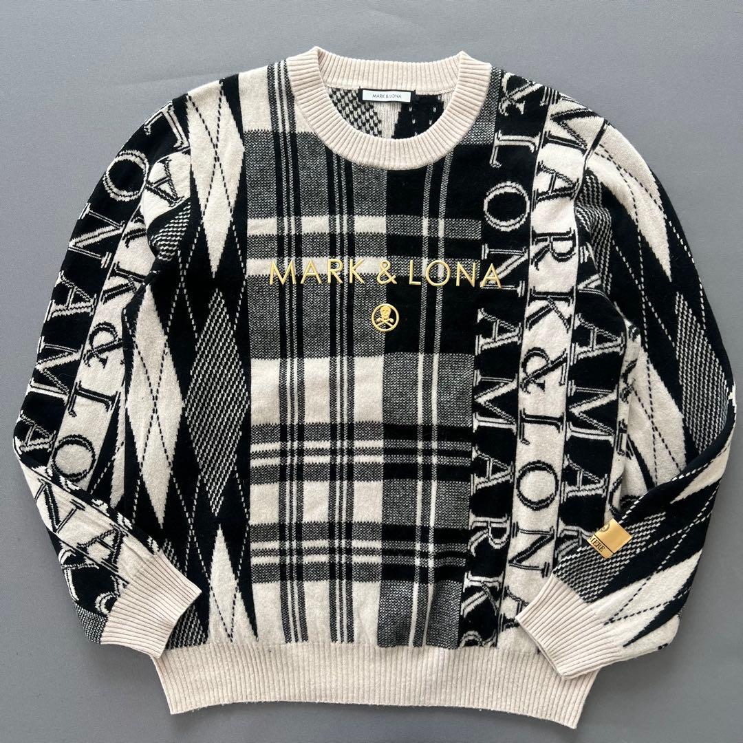 MARK&LONA マークアンドロナ　カシミア100% セーター　メンズ　ゴルフ