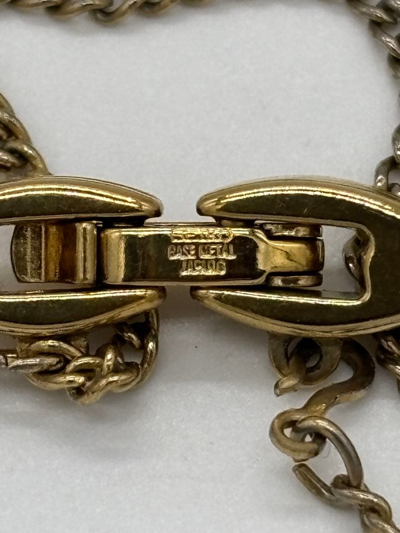 【美品】セイコー 8P石付き クォーツ【1E20-6050】純正ブレス【稼働品】