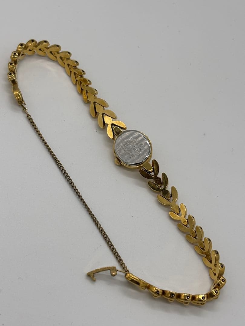 【美品】セイコー 8P石付き クォーツ【1E20-6050】純正ブレス【稼働品】