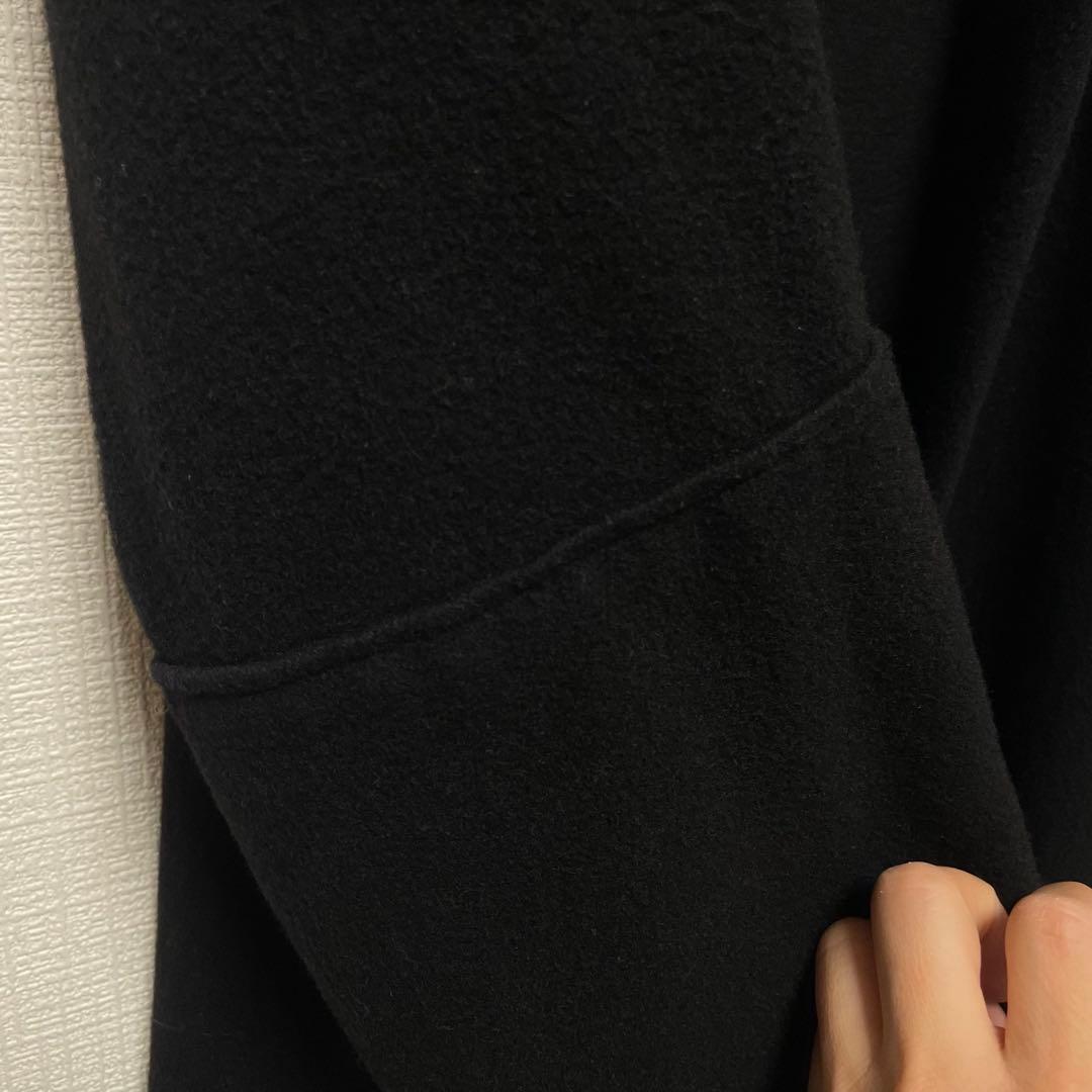 MITTAN なめらか半纏ロングコート　黒　ブラック　2 カシミヤ ミッタン