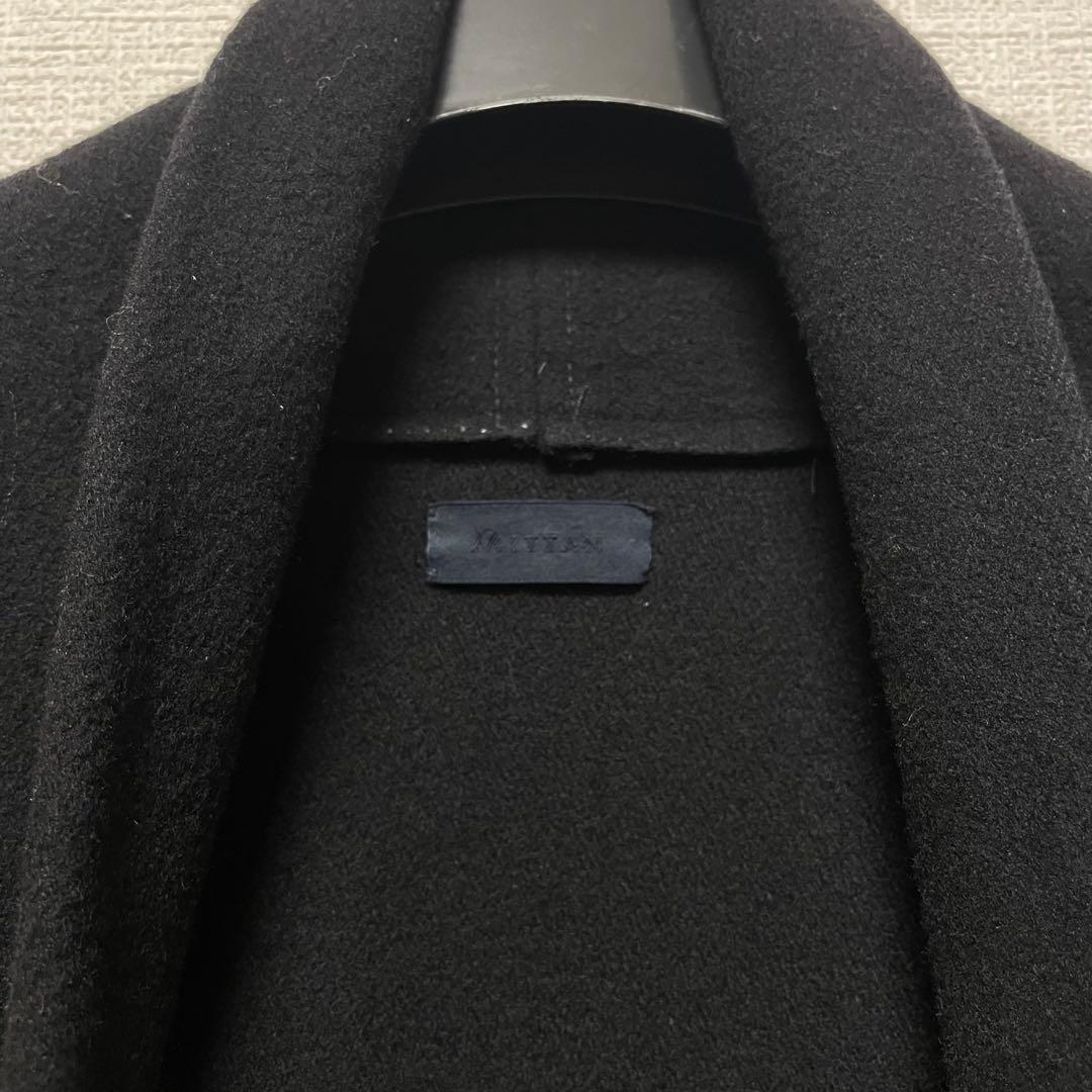 MITTAN なめらか半纏ロングコート　黒　ブラック　2 カシミヤ ミッタン