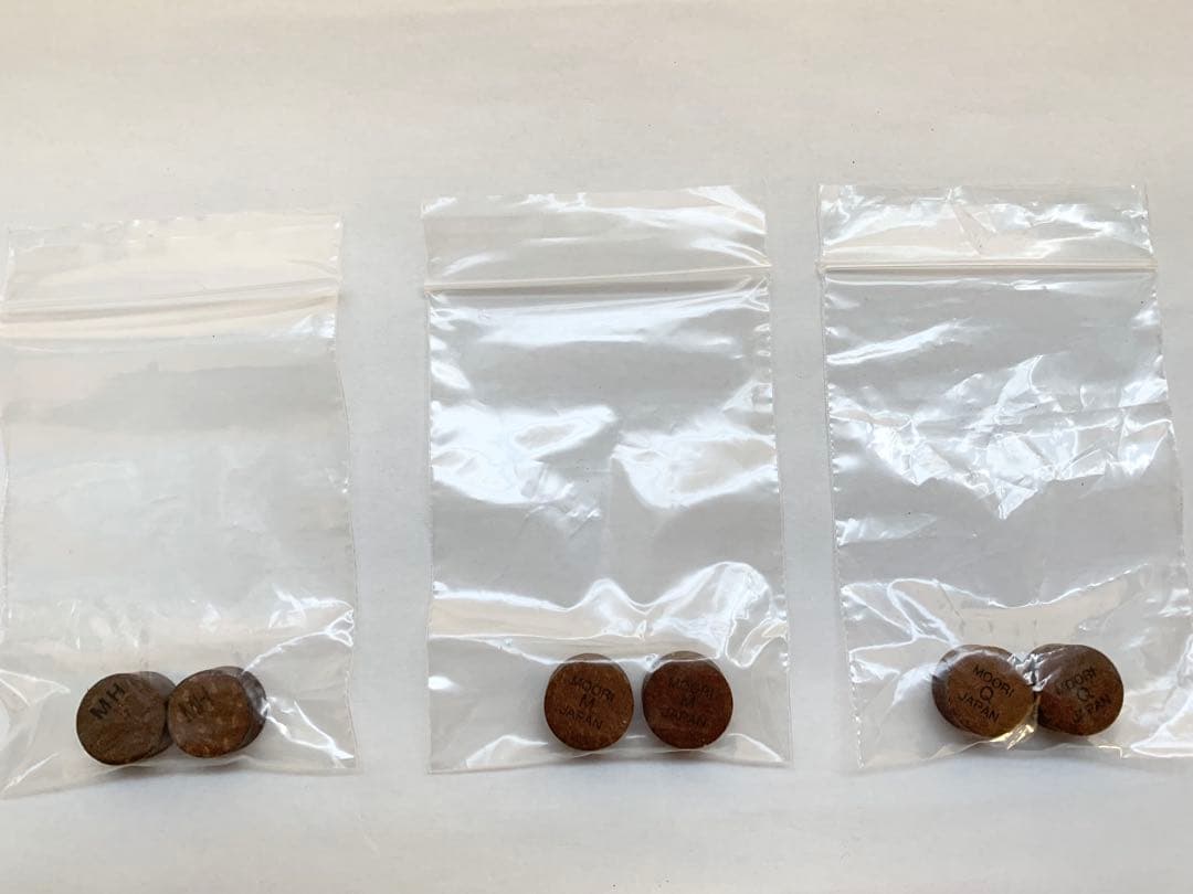 ビリヤード　タップ　モーリ　MH2個とＭ2個とQ２個の計6個セット　MOORI