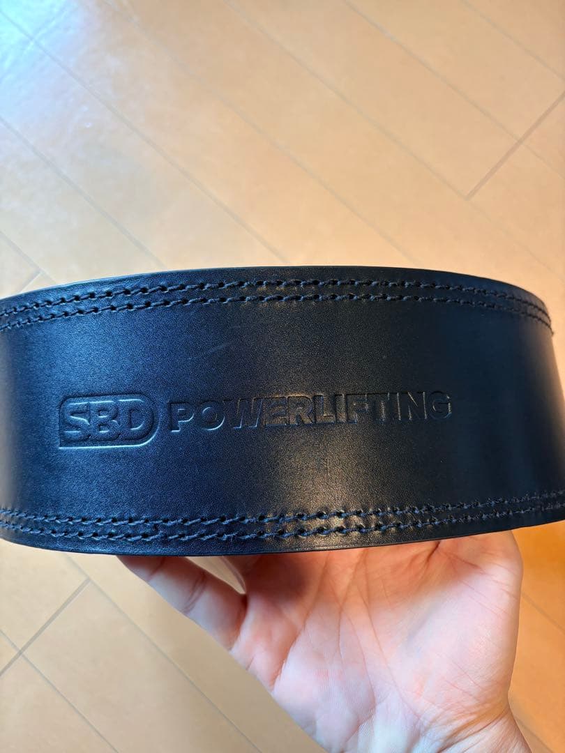 SBD トレーニングパワーベルト 黒/赤　Mサイズ10mm