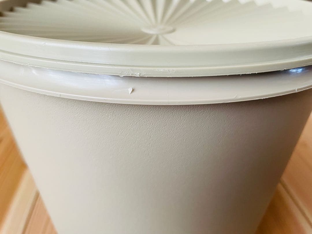 りえ /3個セット/タッパーウェア/マキシクイーンデコレーター/ベージュ