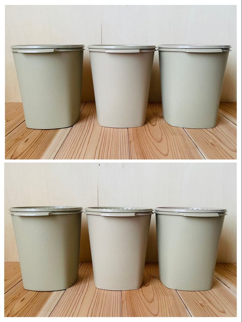 りえ /3個セット/タッパーウェア/マキシクイーンデコレーター/ベージュ