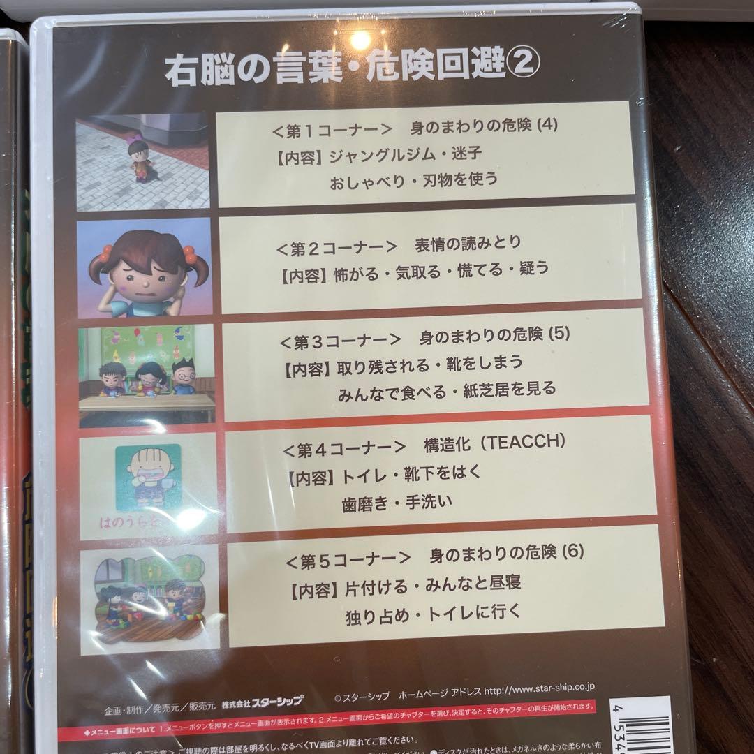 星みつる　右脳の言葉シリーズDVD6巻セット　発達教材