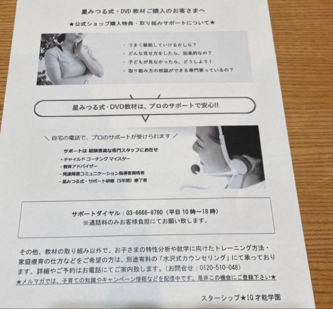 星みつる　右脳の言葉シリーズDVD6巻セット　発達教材