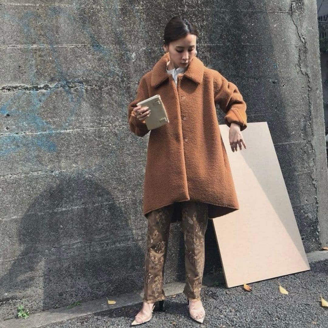 AMERI VINTAGE♡Tent Line Boa Coat ボアコート