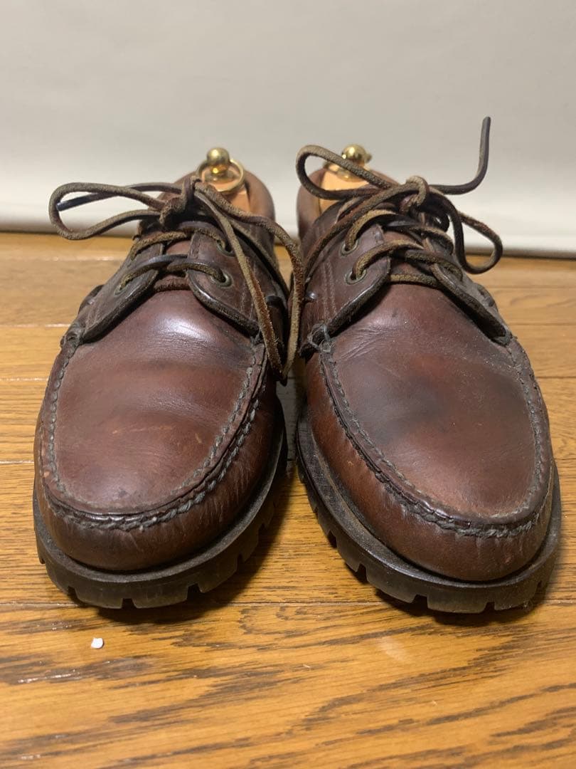 ラルフローレン　デッキシューズ　オールレザー　26cm