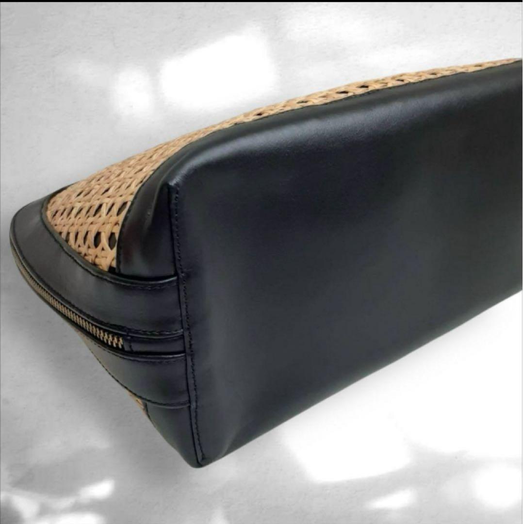 【PELLICO/ペリーコ】 レザー×ラフィア かごバッグ