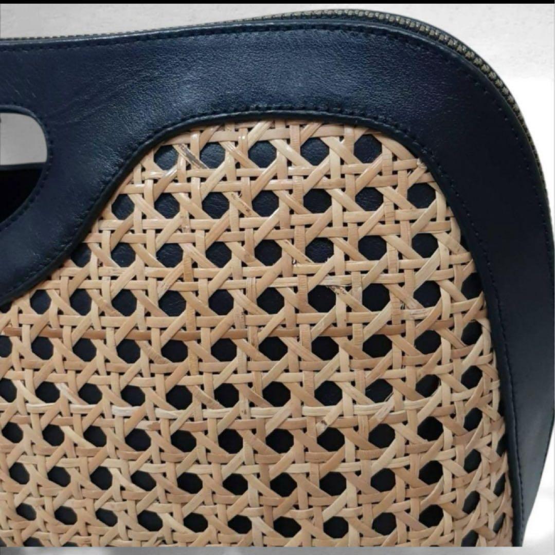 【PELLICO/ペリーコ】 レザー×ラフィア かごバッグ