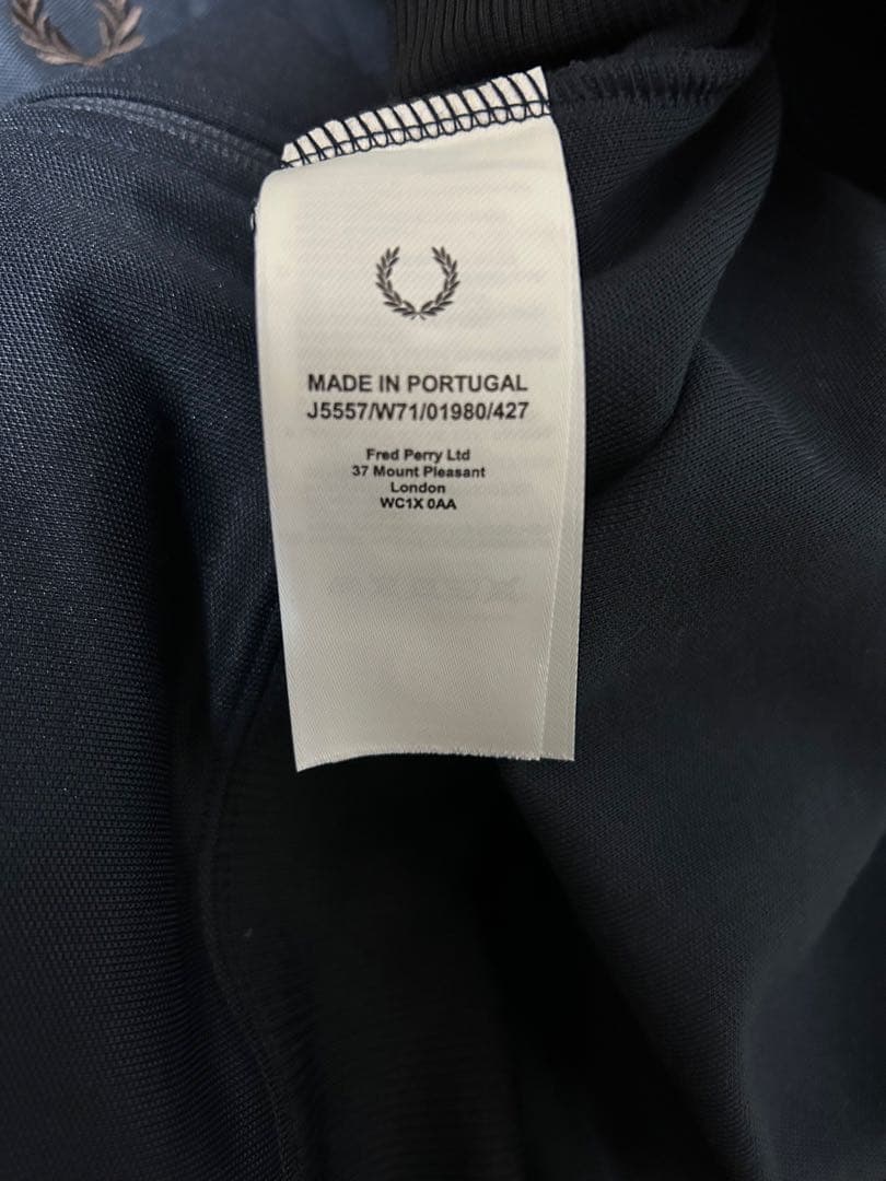 FRED PERRY フレッドペリー　トラックジャケット　ジャージ　ネイビーXL