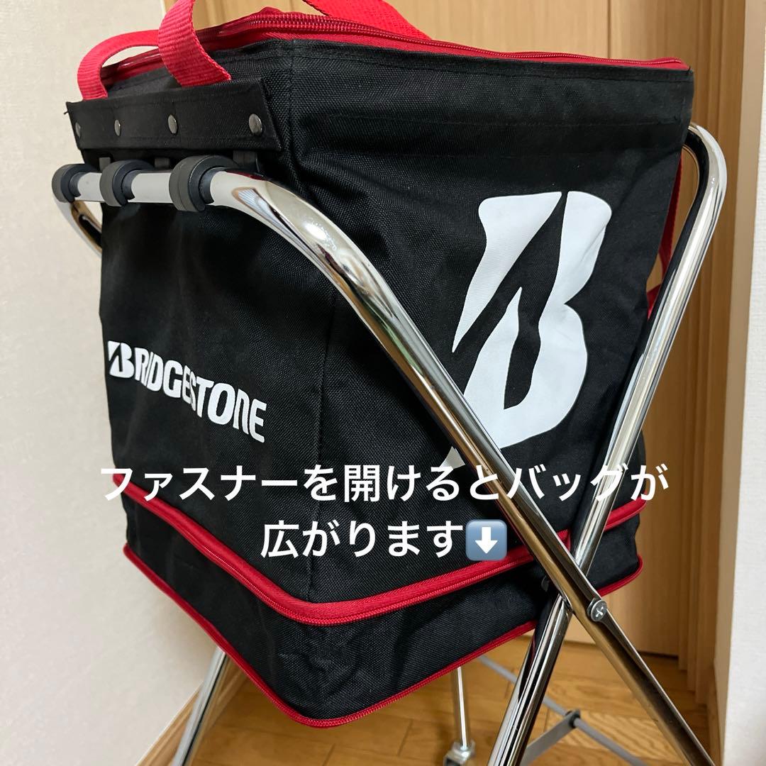 テニスボールカゴBRIDGESTONE キャスター付き