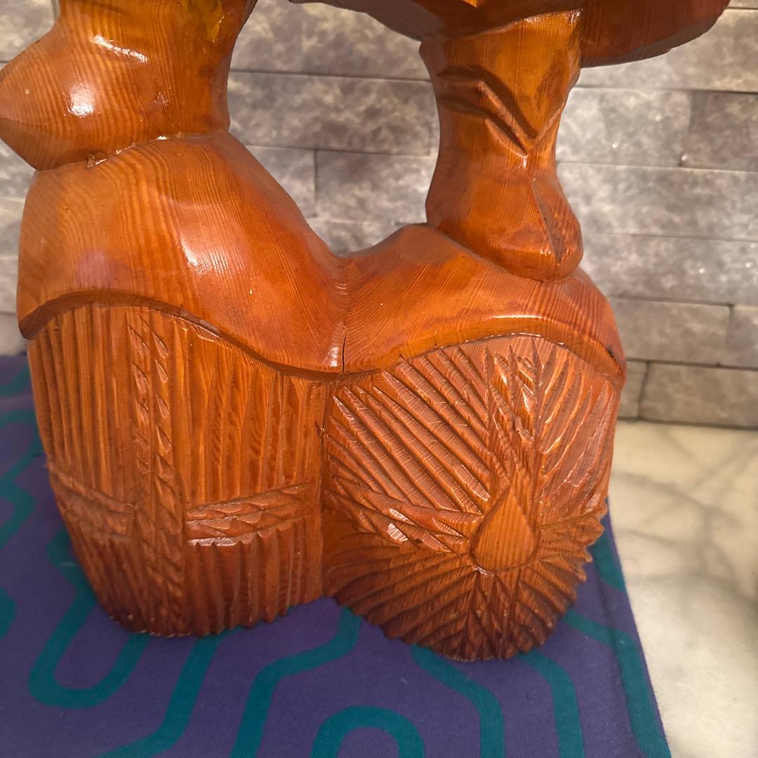 ら*)様 木彫り　大国天様　恵比寿様