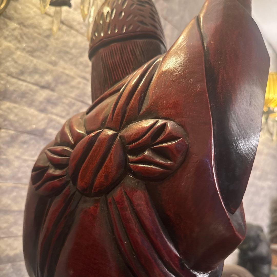 ら*)様 木彫り　大国天様　恵比寿様