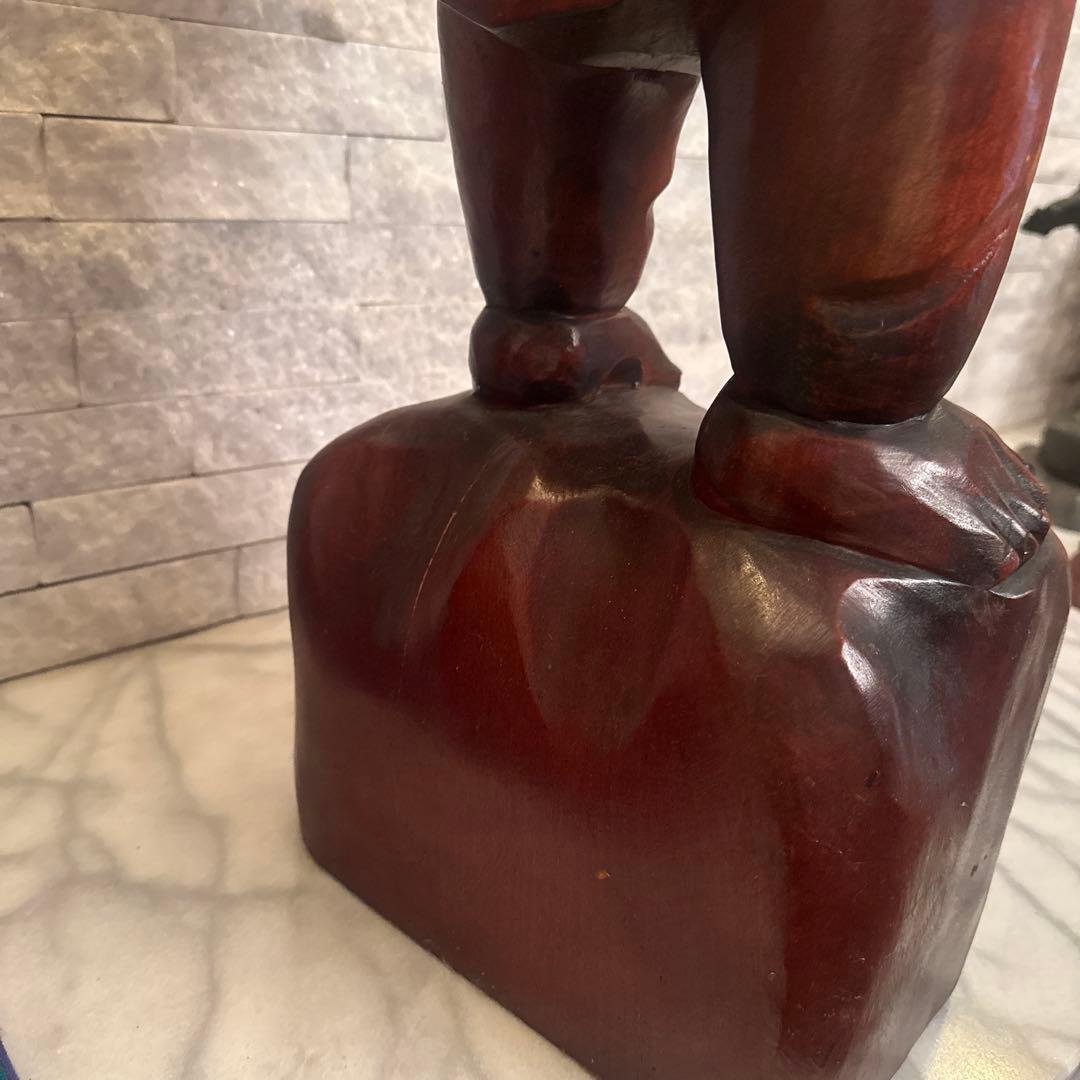 ら*)様 木彫り　大国天様　恵比寿様