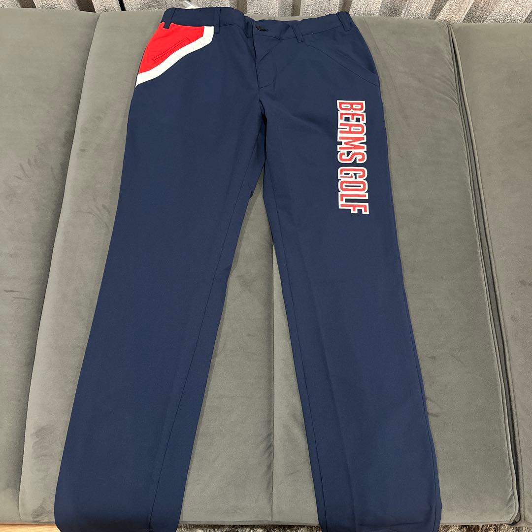 新品‼️【BEAMS GOLF】　ネイビーゴルフパンツ　L