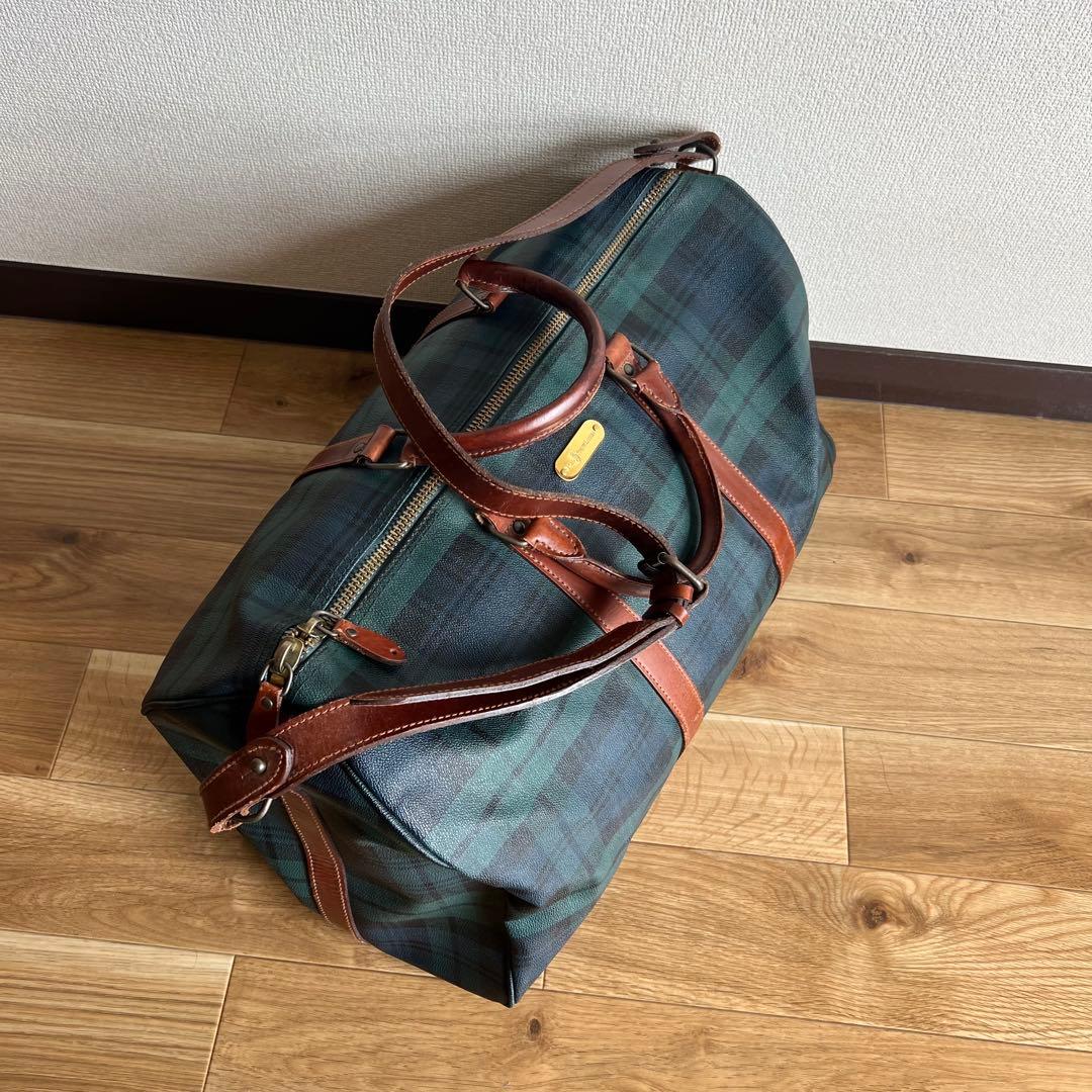 美品 Polo Ralph Lauren チェック柄ボストンバッグ