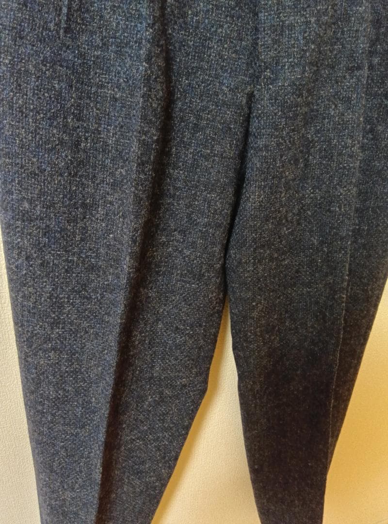 【美品】Papas Mサイズ(38) ウール混紡 ダークブルー